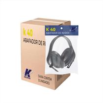 Protetor Auricular Abafador Concha Confort K-40 Kit C/12und