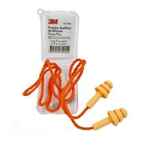 Protetor Auricular de Silicone 3M Pomp Plus Cordão Algodão