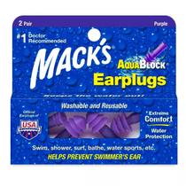 Protetor Auricular Mack's Aquablock Tampão de Ouvidos para Natação