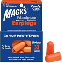 Protetor Auricular Macks Maximum Protection Soft Foam Earplugs 33db Espuma 10 Pares Com Case Cor Laranja Viagem Trabalho Estudo Tampão de Ouvido Protetor Auricular Macks Maximum Protection Soft Foam Earplugs 33db Espuma 10 Pares Com Case Cor Laranja Viagem Trabalho Estudo Tampão de Ouvido