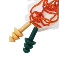 Protetor auricular plug silicone com cordao de algodao bicolor ppa04 - 274.0002 - proteplus Protetor auricular plug silicone com cordao de algodao bicolor ppa04 - 274.0002 - proteplus
