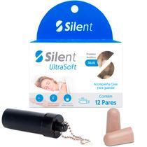 Protetor Auricular Silent Earplug Ultra 38Db 12 Pares