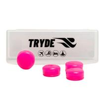 Protetor Auricular Silicone Tampão Rosa Dormir Nadar Tryde