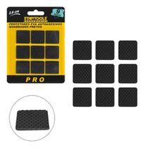 Protetor Autoadesivo Moveis Eva Quadrado Preto Pro 9 Peças