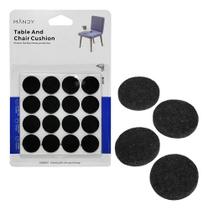 Protetor Autoadesivo Moveis Feltro Redondo 16 Pecas 2cm