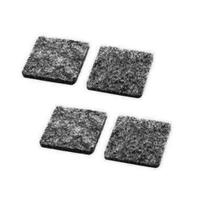 Protetor Autoadesivo Poliester Quadrado Pretos 9 Peças 2,6cm - Startools Protetor Autoadesivo Poliester Quadrado Pretos 9 Peças 2,6cm - Startools