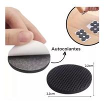 Protetor Autoadesivo Poliester Redondo Pretos 16 Peças 2Cm Protetor Autoadesivo Poliester Redondo Pretos 16 Peças 2Cm