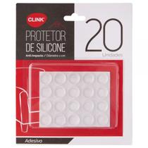 Protetor Batente Gota Silicone Adesivo Multiuso Móveis Vidro - Clink