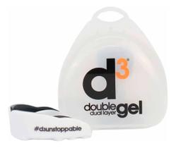 Protetor Bucal Adulto D3 Dupla Camada Gel Com Caixa Branco