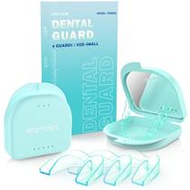 Protetor bucal Litlcutie para triturar dentes com estojo de espelho 2 x 5X