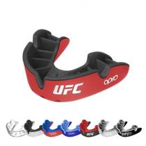 Protetor bucal OPRO UFC Silver Level Moldável Vermelho/Preto