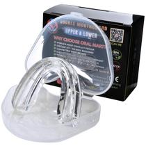 Protetor Bucal Oral Mart para Aparelho Duplo Transparente para Esportes Protetor Bucal Oral Mart para Aparelho Duplo Transparente para Esportes