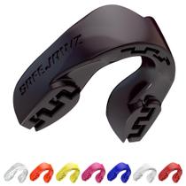 Protetor bucal SAFEJAWZ Sports Slim Fit para adultos/júnior com estojo preto Protetor bucal SAFEJAWZ Sports Slim Fit para adultos/júnior com estojo preto