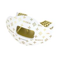 Protetor bucal Shock Doctor Max Airflow Protetor labial branco/dourado Lux