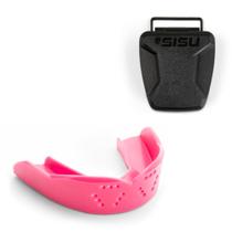 Protetor bucal SISU 3D Hot Pink 2,0 mm de espessura para atletas com mais de 5 pés de altura