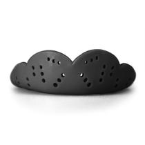 Protetor bucal SISU Max Charcoal Black com 2,4 mm de espessura para esportes de impacto Protetor bucal SISU Max Charcoal Black com 2,4 mm de espessura para esportes de impacto