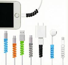 Protetor Cabo Universal Silicone Carregador Celular Anti Quebra Protetor Cabo Universal Silicone Carregador Celular Anti Quebra