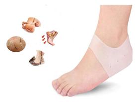 Protetor Calcanhar Silicone Gel Esporão Rachadura Par Protetor Calcanhar Silicone Gel Esporão Rachadura Par