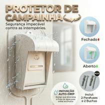 Protetor Campainha Sem Fio Interfone Externa Comercial Residencial Contra Sol Chuva Poeira Resistente Com Ou Sem Fundo