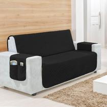 Protetor Capa De Sofá 2 Lugares 170 Fios com Porta Objetos Matelado Ultrassônico