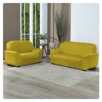 Protetor Capa De Sofa Lisa 2 E 3 Lugares Coladinha