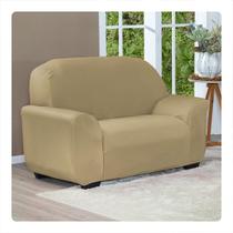 Protetor Capa De Sofá Lisa Avulsa 2 Lugares Avelã Protetor Capa De Sofá Lisa Avulsa 2 Lugares Avelã