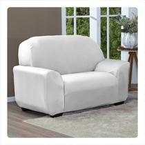 Protetor Capa De Sofá Lisa Avulsa 2 Lugares Branco Protetor Capa De Sofá Lisa Avulsa 2 Lugares Branco