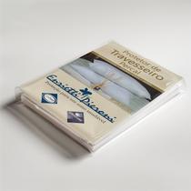 Protetor Capa de Travesseiro Corpo 140x35 100% Algodão Percal 180 Fios Impermeabilizado Antialérgico Antiácaro Antímofo