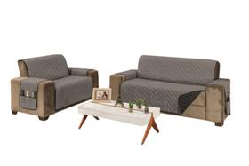 Protetor Capa Sofá Padrão 2 e 3 Lugares Varias Cores Protetor Capa Sofá Padrão 2 e 3 Lugares Varias Cores