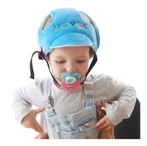 Protetor Chapeu Capacete Cabeça Infantil Bebê Crianças Azul