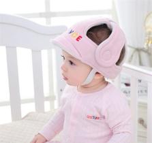 Protetor Chapeu Capacete Cabeça Infantil Bebê Crianças Rosa Protetor Chapeu Capacete Cabeça Infantil Bebê Crianças Rosa