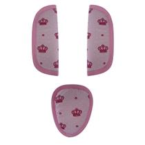 Protetor Cinto Para Bebê Conforto Cadeirinha Carrinho Coroa Protetor Cinto Para Bebê Conforto Cadeirinha Carrinho Coroa