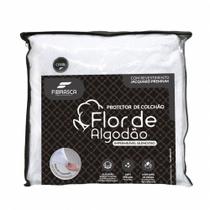 Protetor Colchão Casal Fibrasca Flor de Algodão Branco 9751