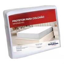 Protetor Colchão Casal Liso Impermeável 138x188 Ortobom Cor Branco