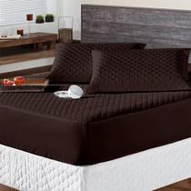 Protetor Colchão Max Impermeável Casal 3 Peças - Tabaco Protetor Colchão Max Impermeável Casal 3 Peças - Tabaco