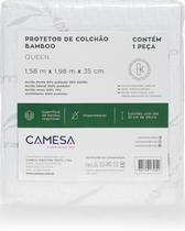 Protetor Colchão Queen Impermeável Bambu Camesa 158X198X35
