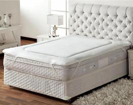 Protetor Colchão Solteiro Pillow Top Toque Aveludado 90X140C Protetor Colchão Solteiro Pillow Top Toque Aveludado 90X140C