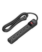 Protetor contra sobretensão Power Strip DEWENWILS 6-Outlet 500J 15A