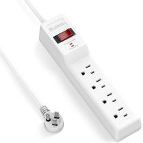 Protetor contra sobretensão Power Strip PLUGTUL 4 tomadas 980J 6 pés