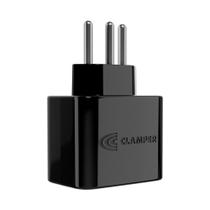 Protetor Contra Surtos Elétricos (DPS), 127/220V, 10 Amperes, 1 Tomada, 3 pinos, iCLAMPER Pocket LCF, 3P 10A, Preto - 28506 Protetor Contra Surtos Elétricos (DPS), 127/220V, 10 Amperes, 1 Tomada, 3 pinos, iCLAMPER Pocket LCF, 3P 10A, Preto - 28506