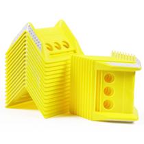 Protetor de alça plana, protetor de borda de canto, pacote com 24 unidades, amarelo