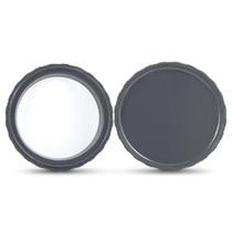Protetor De Alimentos De Silicone 2,5x12,6x12,6cm Culinare Cinza