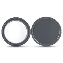 Protetor de Alimentos de Silicone 2,5x12,6x12,6cm Culinare Cinza