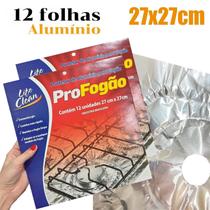 Protetor De Alumínio Para Fogão Alumínio, Tradicional, Higiene 12 unid