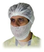 Protetor De Barba Em Tnt Branco Com 50 Peças Pronta Entrega Protetor De Barba Em Tnt Branco Com 50 Peças Pronta Entrega