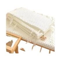 Protetor De Berço Para Bebê Em Cor Sólida E Espessa, Cerca De Proteção Para Decoração Do Quarto Do