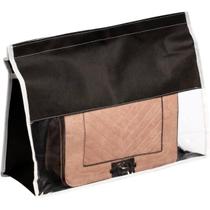 Protetor de Bolsa Grande Dobrável de Tecido Evita Arranhões Sujeira Transparente Capa Organizador Portátil - VB Home Protetor de Bolsa Grande Dobrável de Tecido Evita Arranhões Sujeira Transparente Capa Organizador Portátil - VB Home
