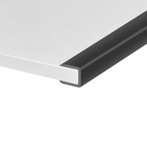 Protetor de Borda de Borracha Protalwell EPDM 3/8" Canaleta 3 m Preto