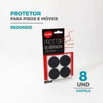 Protetor de Borracha 4cm Redondo Adesivo 8 Unidades Impacto Riscos Ruídos Mesas Sofás Cadeiras Pisos Protetor de Borracha 4cm Redondo Adesivo 8 Unidades Impacto Riscos Ruídos Mesas Sofás Cadeiras Pisos