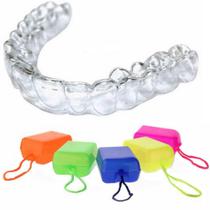 Protetor de bruxismo dental 1 protetor ganha caixinha guarda